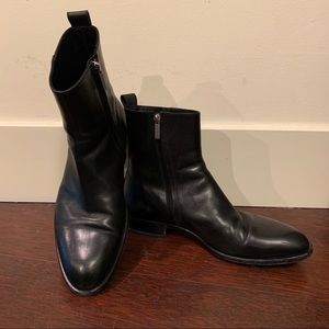 Men’s Giorgio Armani Black Chelsea Boots Size 43